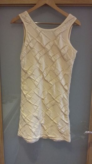 Worn Once. Nude design slit dress