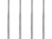 Telescopic Table Legs 4 pcs Chrome 710 mm-1100 mm