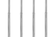 Telescopic Table Legs 4 pcs Chrome 710 mm-1100 mm