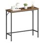 Slim Console Tables for Hallway, Compact Sofa Table with Adjustable Feet, for Small Spaces Living Room, Bedroom, Entryway, Hall, Rustic Brown Image 2