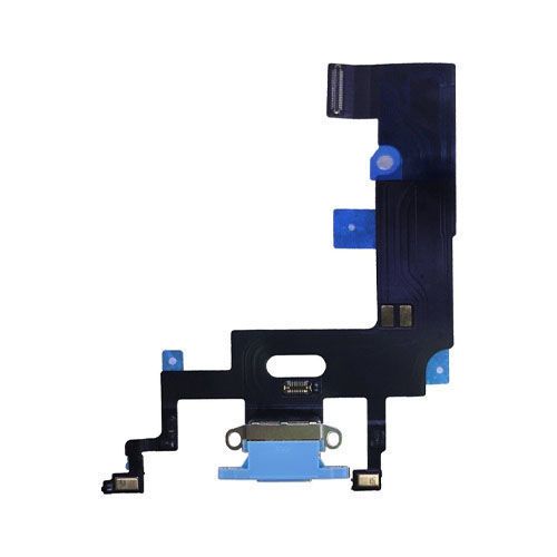 iPhone XR 6.1 Replacement Charging Port Dock Connector Flex Cable Mic Blue
