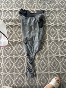 Dog recovery suit and cone Large