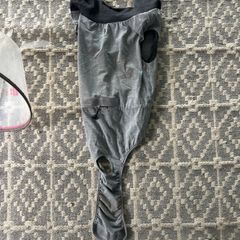 Dog recovery suit and cone Large