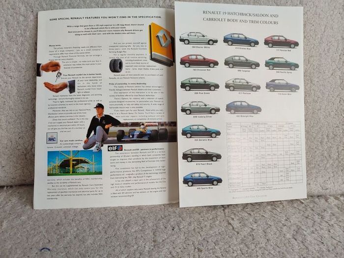 Renault 19 Brochure