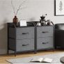 Bedside Table with 2 Storage Fabric Drawers Image 2