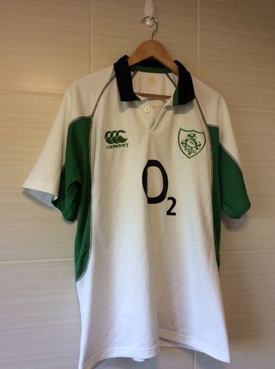 Ireland Rugby Jersey. Alternate / Away Jersey From Triple Crown Winning Year Of 2007. Official Canterbury IRFU Jersey. Authentic Original Jersey From The Time. Not A Modern Day Remake.