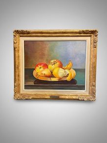 Exquisite Mid-Century Still Life Oil Painting (1947)