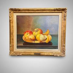 Exquisite Mid-Century Still Life Oil Painting (1947)