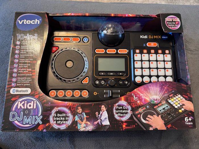 Vtech Kidi DJ Mix is a 10-in-1 children's DJ mixer
