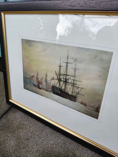 2 x Framed Ship prints