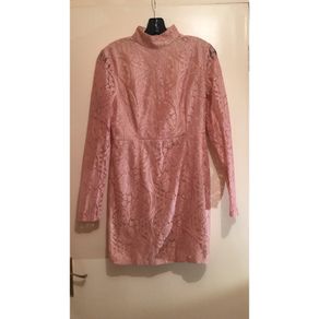 Blush Rose Pink Long Sleeve Pretty Little Things Dress Turtleneck