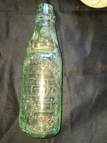 Codd Neck Bottle B Shaw and Sons Huddersfield late 19th and early 20th century, Postage Available, commonly used for carbonated drinks with marble inside, more antique bottles in my other ads
