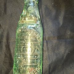 Codd Neck Bottle B Shaw and Sons Huddersfield late 19th and early 20th century, Postage Available, commonly used for carbonated drinks with marble inside, more antique bottles in my other ads