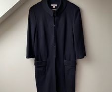 Laurel Navy Midi Coat