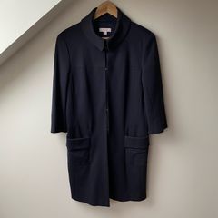 Laurel Navy Midi Coat