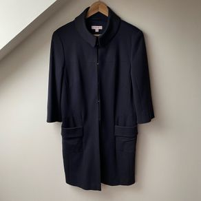 Laurel Navy Midi Coat