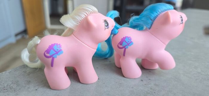 Sticky and Sniffles Newborn Twins MLP G1 My Little Pony