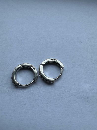Silver Hoop Earrings 925