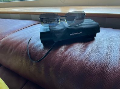 Mont Blanc Mens Rimless Sunglasses