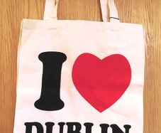 Canvas Slogan Tote Bags, I Love Dublin Shopper