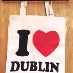 Canvas Slogan Tote Bags, I Love Dublin Shopper