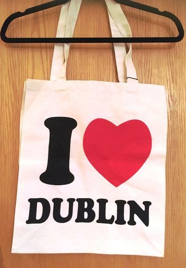 Canvas Slogan Tote Bags, I Love Dublin Shopper