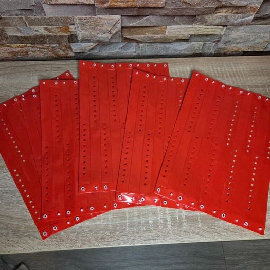 60 Plastic Vinyl Wristbands for Events Festivals. Waterproof  25 x 1.5 cm