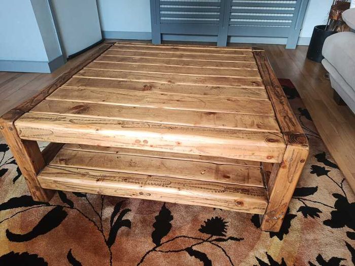 Handmade Solid Reclaimed Wood Coffee Table