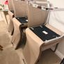 A set of 6 Dining room leather chairs with chrome frames Image 4