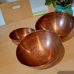 Copper bowls