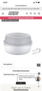Bottle steriliser