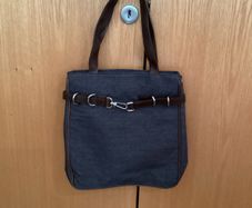Denim Tote Shopper with buckle detail NEXT NEW