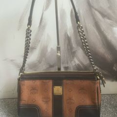 MCM brown and black handbag