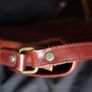 Large classic sturdy Vintage brown Leather hand Bag ADAX Image 10