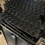Large Black Metal Slat Wall Shop Shelving Modular Units Image 7