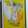 Framed Original Painting Eclectic Art Dublin Wedding Dress Art Bridal Original Art - Fashion Art - Couture Bride - Irish Figurative Art Image 10