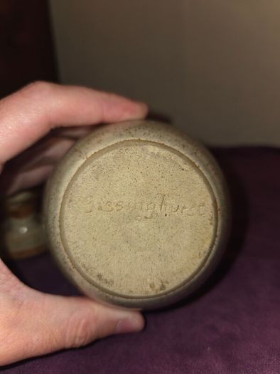 Vintage Sissinghurst Stoneware pottery Jar with lid