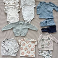 14 Items Mamas & Papas Baby Boy Clothes Bundles Size 9-12 Months