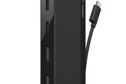 Belkin Usb-c 4-port Mini Hub Type C 2x Usb-c 2x Usb-a Ports Blk New F4u090btblk