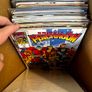 DC, Marvel Long Comic Box w 290 comics for Sale Image 10