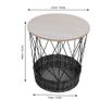 BRAND NEW Modern Coffee Table Storage Basket Round Hollow Side Table Home Living Room Decoration Storage Table Home Furniture Image 2