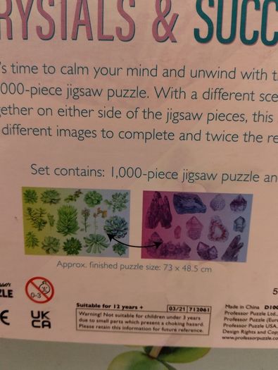 Wellness Doubled Sided 1000pc Jigsaw Puzzles