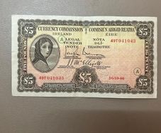 Lady Lavery  wartime fiver