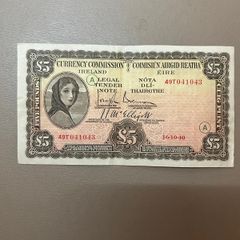 Lady Lavery  wartime fiver