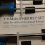 New T-Handle Hex Alan Key Set of 8 Tools Image 2