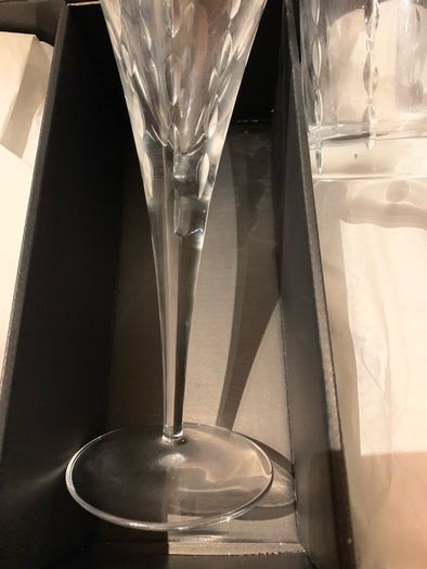 Hand cut Lead Crystal 4 wine glasses+ 4 whiskey tumblers
