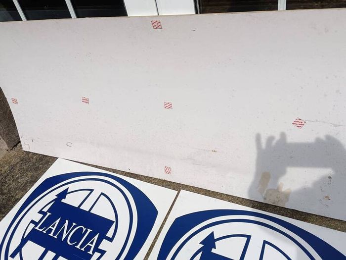 3 X Vintage Lancia Car Dealership Signs