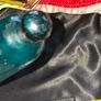 Antique 19th century Mouth-Blown Teal-Green Glass Rolling Pin, Historically known as sailor's tokens or love tokens Image 4