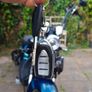 Fully Electric Chopper/Harley looks like a motorbike with matching side boxes Image 10