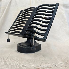 Vintage Cast Iron Adjustable Book Stand / Cookbook Holder